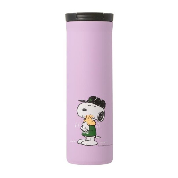 「PEANUTS ステンレスボトル パープル　473ml」(5900円)