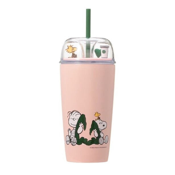 「PEANUTS ステンレス コールドカップタンブラー ピンク 473ml」(5900円)