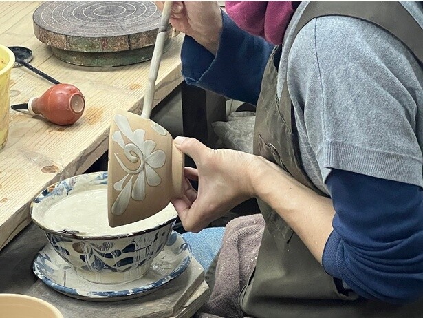 一つひとつ丁寧に作られていく過程を見学