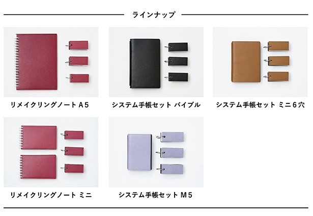リングノートやシステム手帳にリメイク