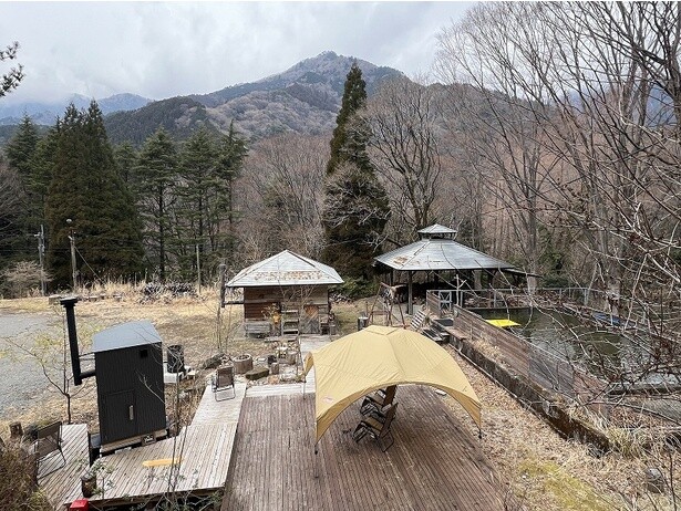 大自然の中でサウナを楽しめる