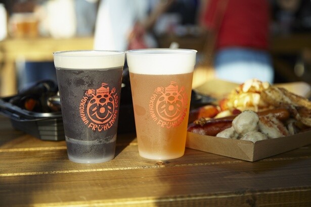 環境を考慮し、会場内で販売するビール・ドリンク類のほとんどをリユースカップで提供