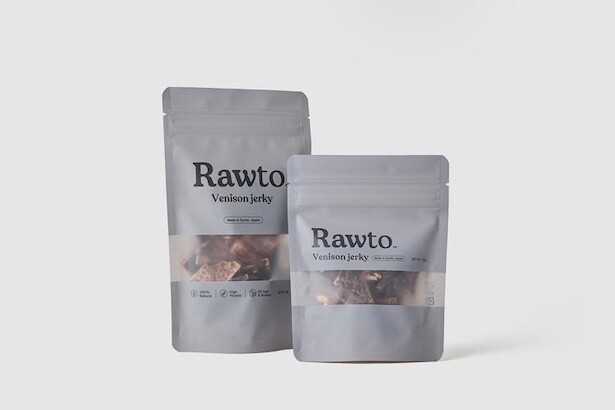Rawto 鹿肉ジャーキーパッケージ