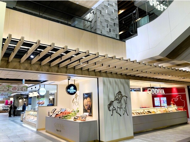 「ASTY岐阜」東館1階の吹き抜け部分