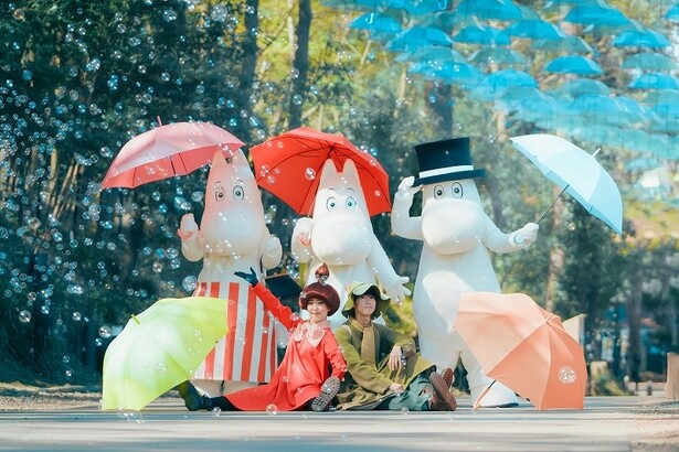 ムーミンバレーパークの「ムーミン谷とアンブレラ」