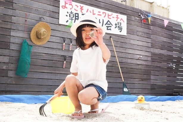 すぐにお風呂に入れて、道具をそろえる必要もないので、子どもの潮干狩りデビューにぴったり！