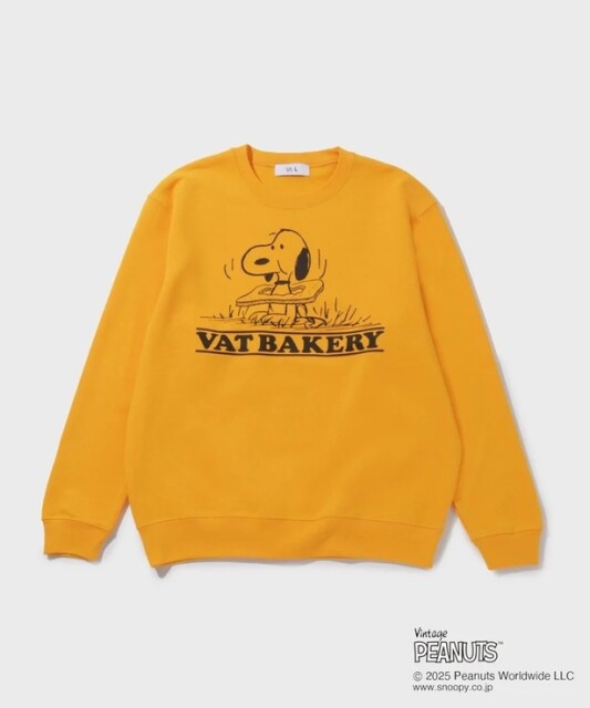 「VAT BAKERY PEANUTS C/N SWEAT」(1万5400円)※イエロー