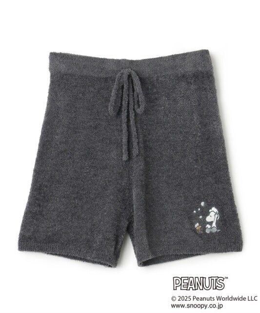 「スヌーピーもこもこルームウェアショートパンツ(グレー)」(4950円)