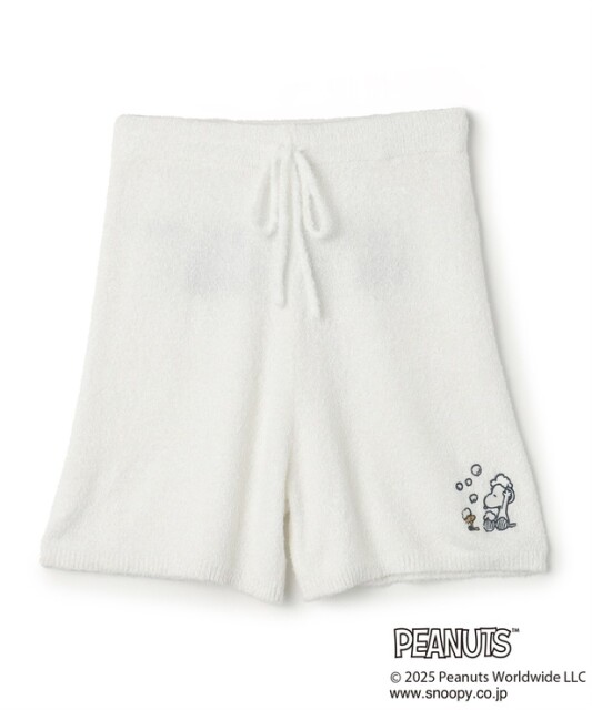 「スヌーピーもこもこルームウェアショートパンツ(オフホワイト)」(4950円)