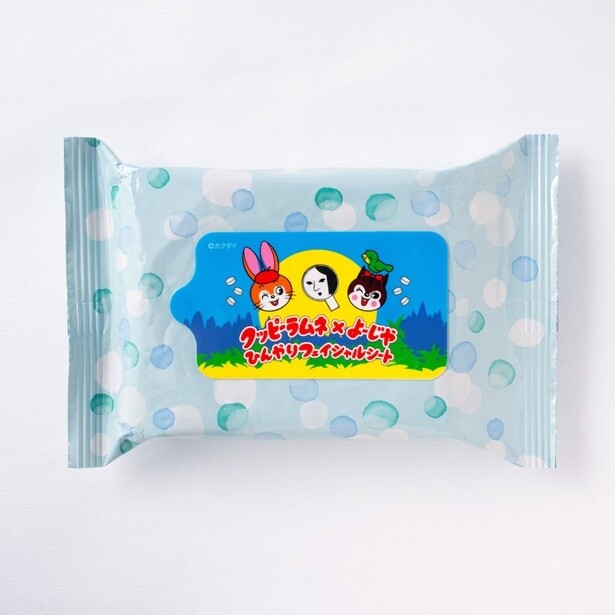 「ひんやりフェイシャルシート(クッピーラムネver.)」(500円)