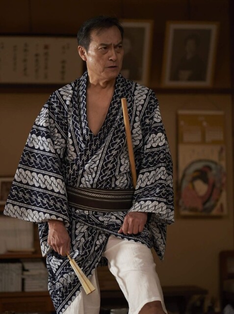 喜久雄と俊介に厳しい稽古をつける半二郎