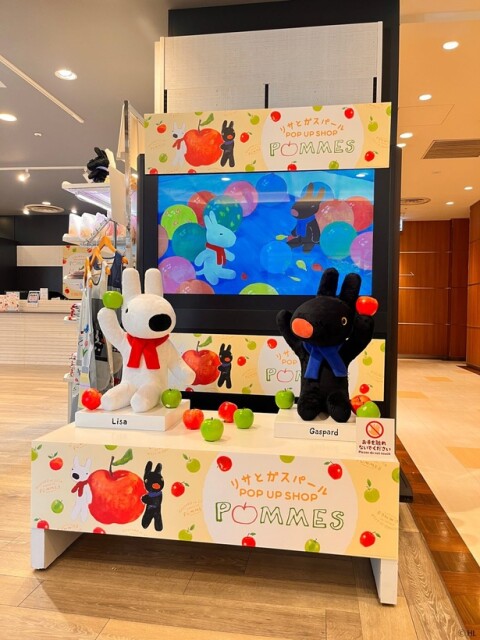  「リサとガスパール POP UP SHOP －POMMES－ in 日比谷シャンテ」会場の様子