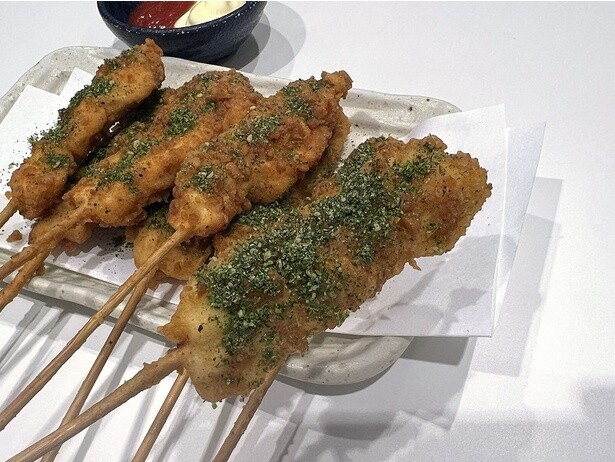 1本でも食べ応えがあるチキンナゲット串