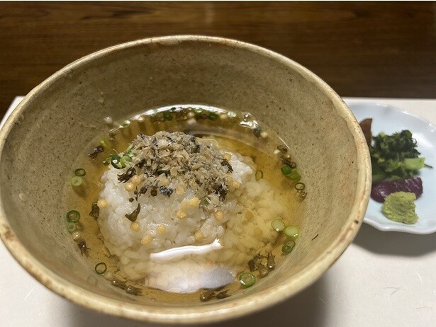 「幻のエノハ茶漬け」はシメにぴったり