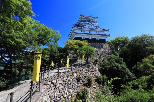 金華山山頂にある岐阜城天守閣