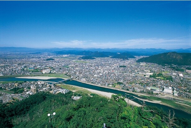 岐阜城天守閣からの眺め