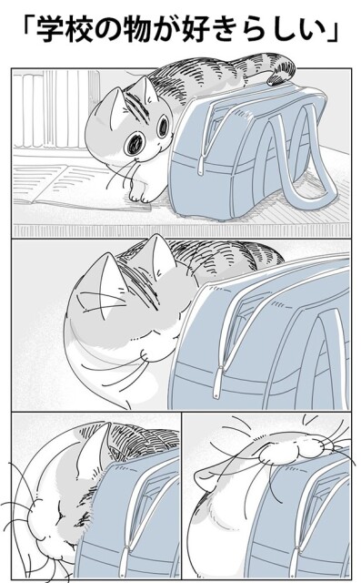 「学校の物が好きらしい」01