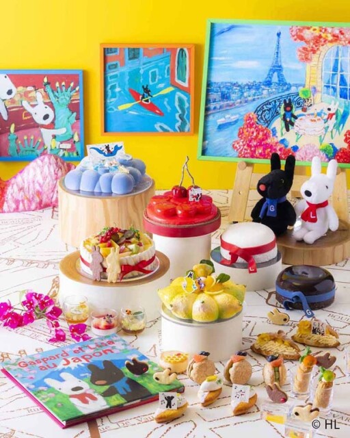 ヒルトン大阪2階の「Folk Kitchen」で、「スイーツビュッフェ 〜リサとガスパール バカンスの思い出〜」開催
