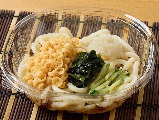 「北海道産小麦の小麦粉使用 冷したぬきうどん／冷しぶっかけうどん」