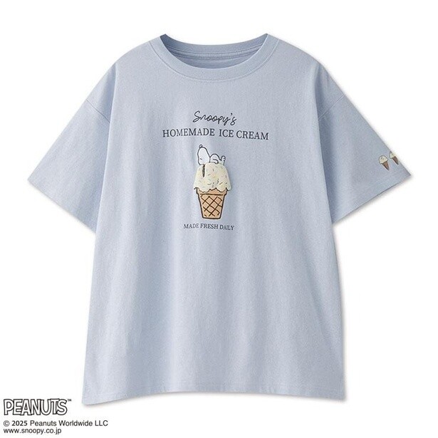 「レディース Tシャツ(アイスクリーム/サックス)」(2849円)