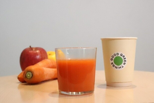 【写真】キャロットが主役の「ENERGY JUICE」(テイクアウト775円、イートイン790円)