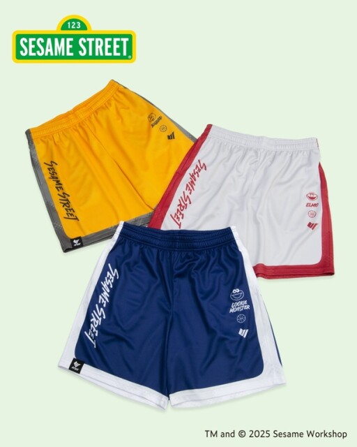 「SESAME STREET BACKWARDS SHORTS」(各5900円)
