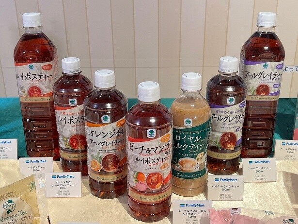 ペットボトルのドリンクも5種7品がそろう