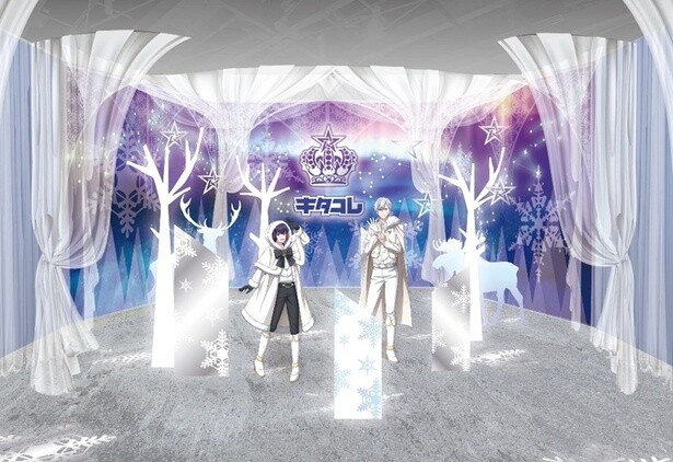 【写真】B-PROJECTメンバーが世界各エリアのエキスポを案内