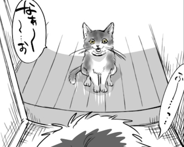 とうとう玄関で帰りを待つまでになってしまった