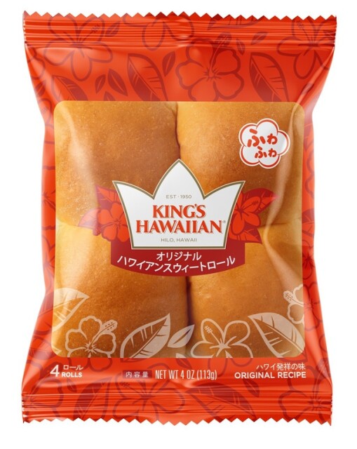 「オリジナルハワイアンスウィートロール 4個入り」(参考価格：500円)
