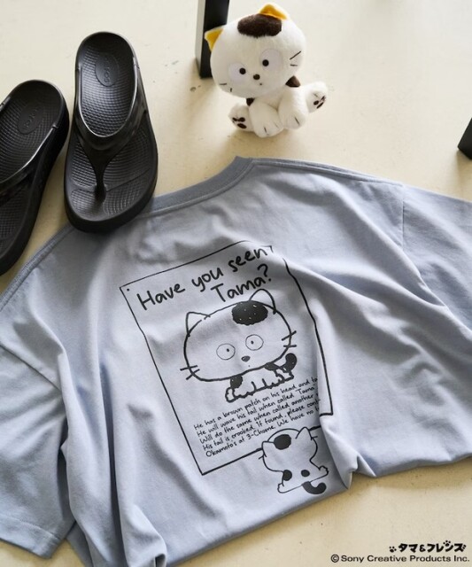 「別注 タマ&フレンズ バックプリント半袖Tシャツ【限定展開】(ブルー)」(4994円)