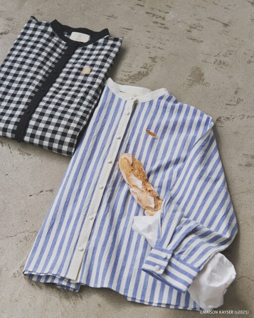 【MAISON KAYSER】クレリック刺繍シャツ(6490円)