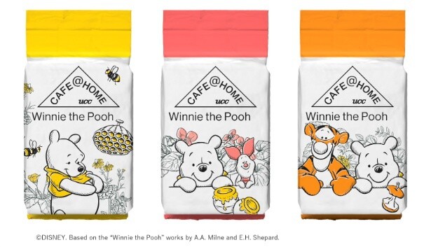 単品「CAFE@HOME POOH＆FRIENDSオリジナルブレンド」全3種デザイン (350円)