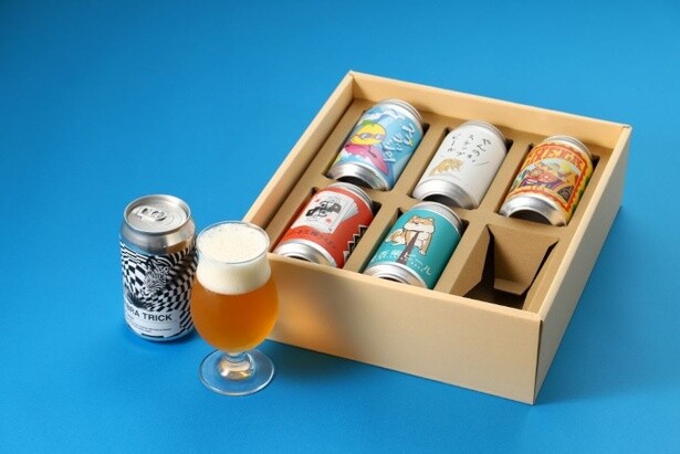 【写真】父の日限定ギフトの「ビール飲み比べ6本セット」※ギフトボックスは別売り