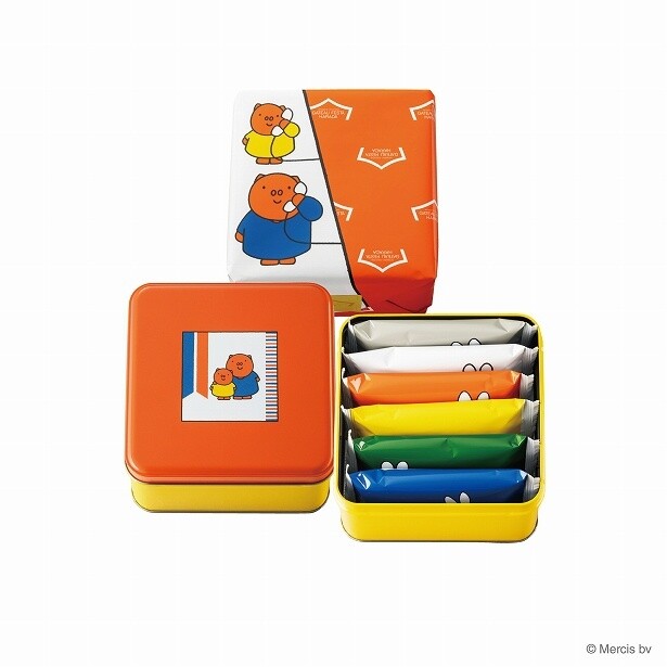 「グーテ・デ・ロワ」ミニ缶のポピーとグランティデザイン