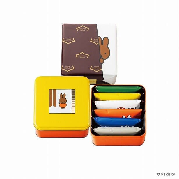 「グーテ・デ・ロワ カカオ」ミニ缶のメラニーデザイン