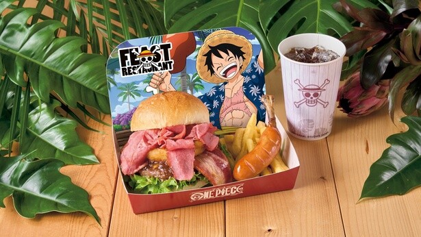 「ルフィのスタミナ・ビーフバーガーセット」