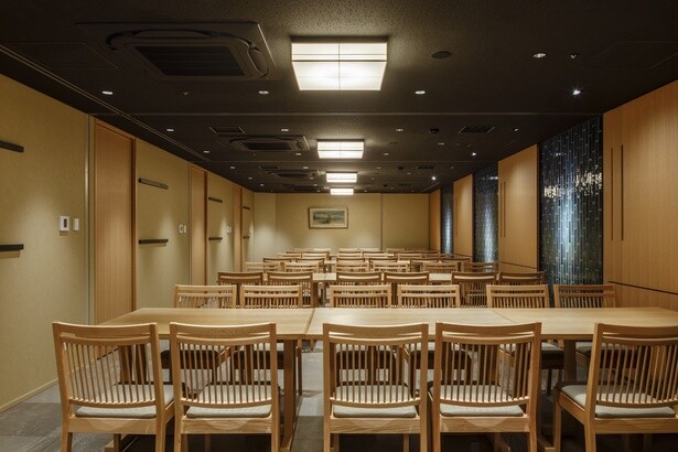 最大60名を収容できる大広間