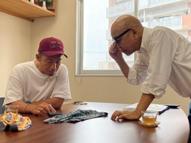 【写真】「自分自身が一生履くパンツを作りたいと思いました」という鳥谷さん。素材と機能を徹底検証して完成にいたった