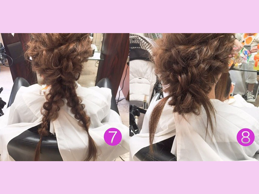 ブライダルにおすすめ！ヘアアレンジの手順4