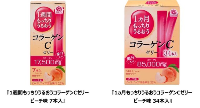 『もっちりうるおうコラーゲンCゼリー』にピーチ味が登場