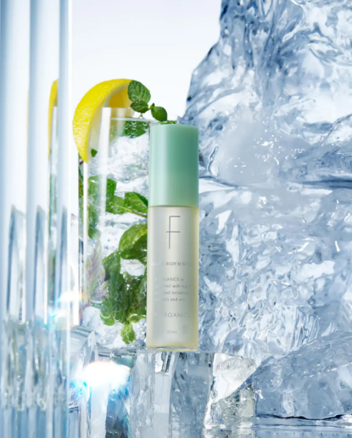 「F ORGANICS」夏肌のべたつきを瞬間クールダウン！新作ボディミスト誕生
