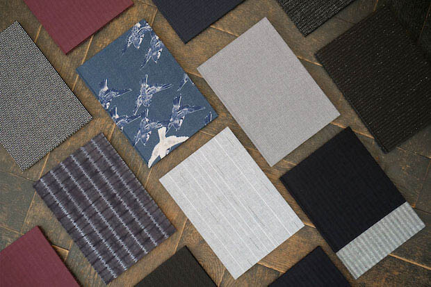 着物ブランド〈Y. & SONS〉が文具店〈カキモリ〉とコラボ。十日町紬や米沢織を使った上質なノートをお試しあれ！