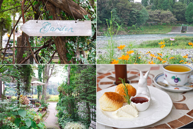 多摩川のせせらぎを聞きながらガーデンテラスでお茶を。週末＆祝日限定のカフェ／青梅「ティールーム」