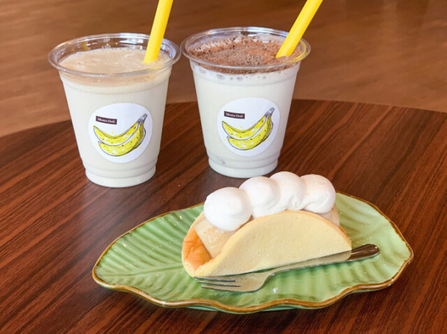 完熟の甘いバナナがたっぷり♪焼きたてバナナケーキが味わえる。宮古島「モンテドール本店」