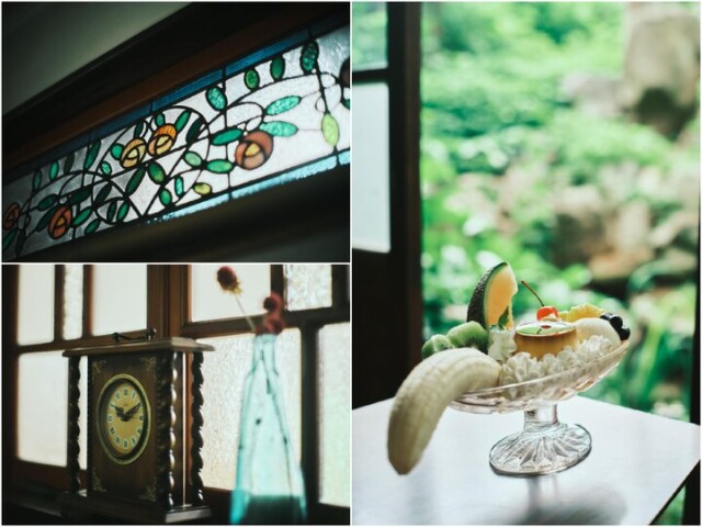松本郊外のカフェ「カメノヤ別館」で、大正ロマンあふれる空間とレトロな喫茶メニューを楽しむ