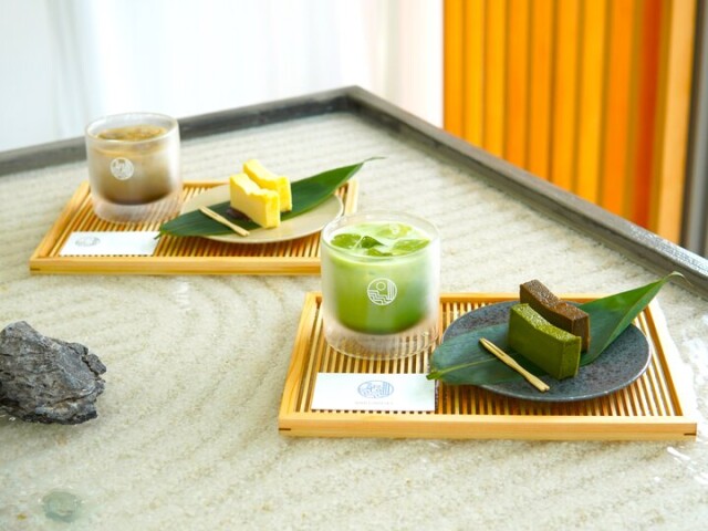 鎌倉の和カフェに登場した水の流れる不思議なテーブルでいただく羊羹テリーヌ♪「RURU　KAMAKURA」