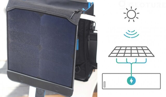 太陽光発電パネルを内蔵したデイパック「moovy bag」、販売開始