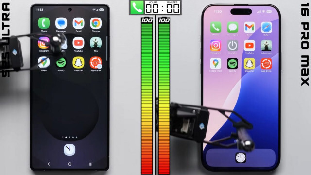 Galaxy S25 UltraとiPhone 16 Pro Maxでバッテリー持ち対決。やはりiPhone強し？