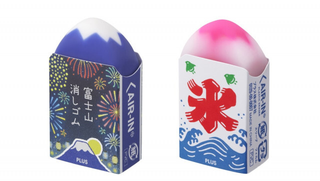 「エアイン 富士山消しゴム」に日本の夏祭りをテーマにした限定版“花火＆かき氷”登場